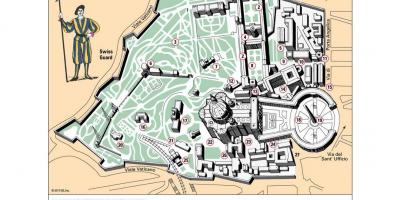 Cidade do vaticano mapa sala de carteis